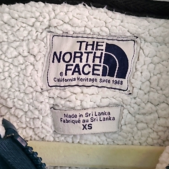 NorthFace Deep teal blue fleece lined zip front hoodie - Picture 7 of 11